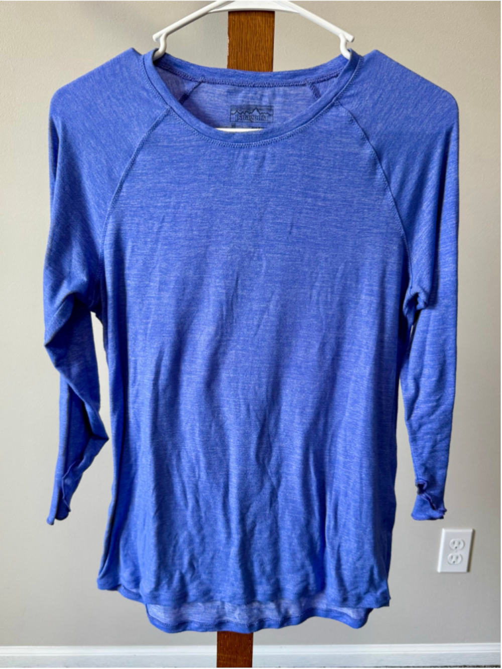 Women's Patagonia 3/4 Sleeve Tee - Blue - Size M - Butter Soft - Picture 1 of 9